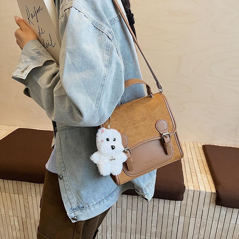 College style niche backpack bag women's new fashion retro handbag travel small backpack