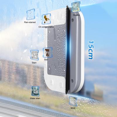 Yousheng - Herramienta magnética para limpiar parabrisas de coche, diseño ergonómico, función antipellizcos, potente limpiador de doble cara, herramienta de limpieza de vidrios