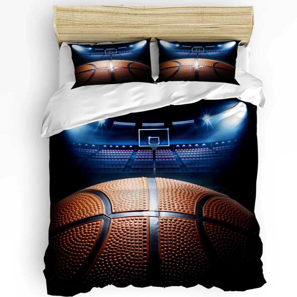 Flame Basketball Ball Box Printed Comfort Duvet Cover Pillow Case Home Textile Quilt Cover Boy Kid Teen Girl 3pcs Bedding Set
