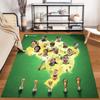 Soccer Team Trophy Designed Floor Mat, Suitable As a Non-slip Mat for the Living Room or Bedroom Sofa