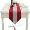 32*180cm with Tassels Wedding Party Supplies Rhinestones Luxury Velvet Diamante Sparkling Table Runner Table Palcemat