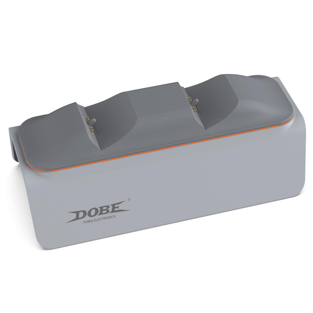 

For PS5 Dual Controller Charging Dock with Light Charging Station Charging Cradle Dock for PlayStation 5 Wireless Gamepad сірий колір