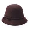 Felt Hat, Women's Winter and Autumn Woolen Hat, Outdoor Pure Wool Basin Hat, and a Female Hat.