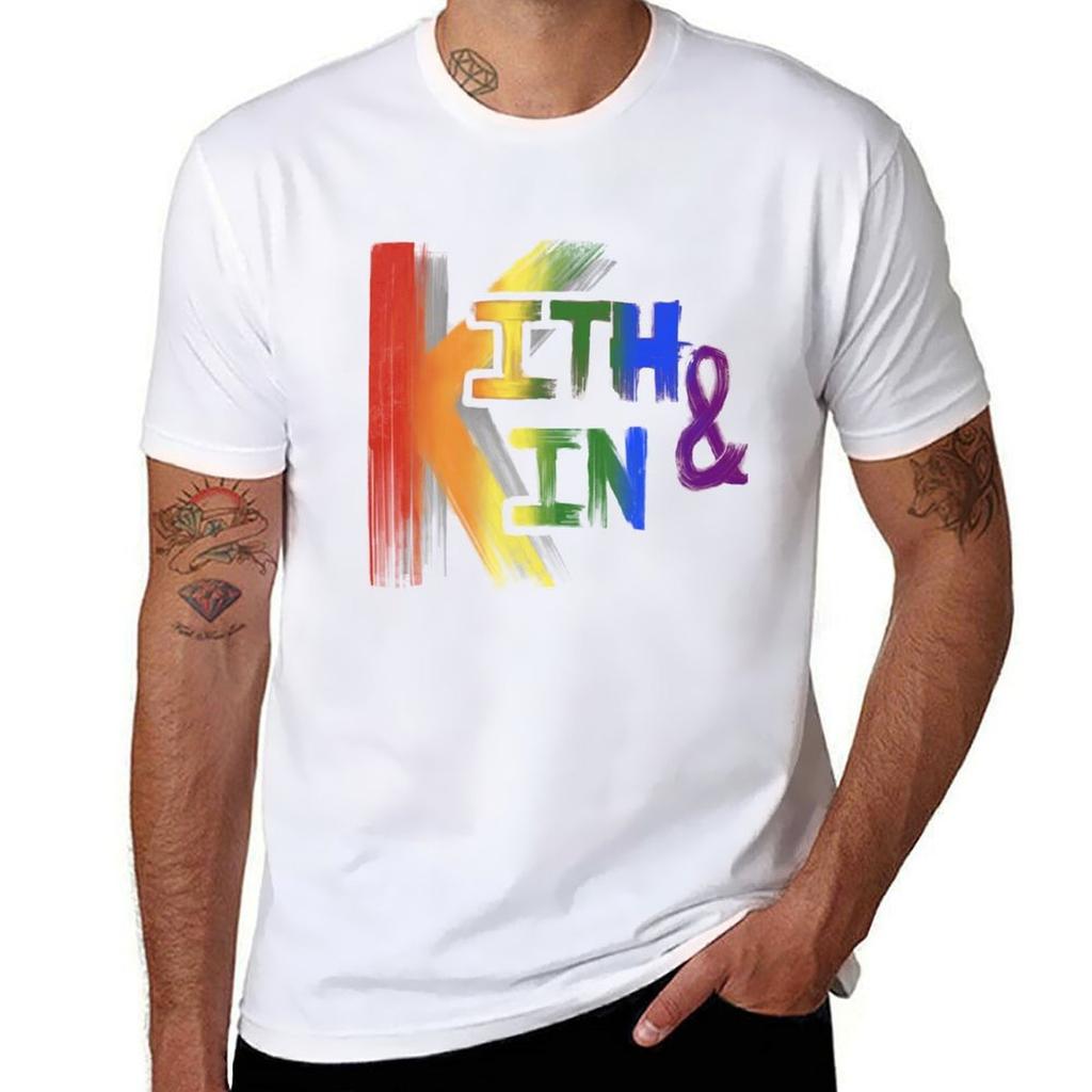 Kith and Kin Pride Month Guild logo TShirt Fitness Training Breathable Tee