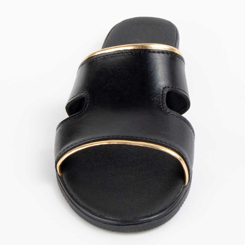 Sandalia De Piel Para Mujer. Purapiel Hacca 102708