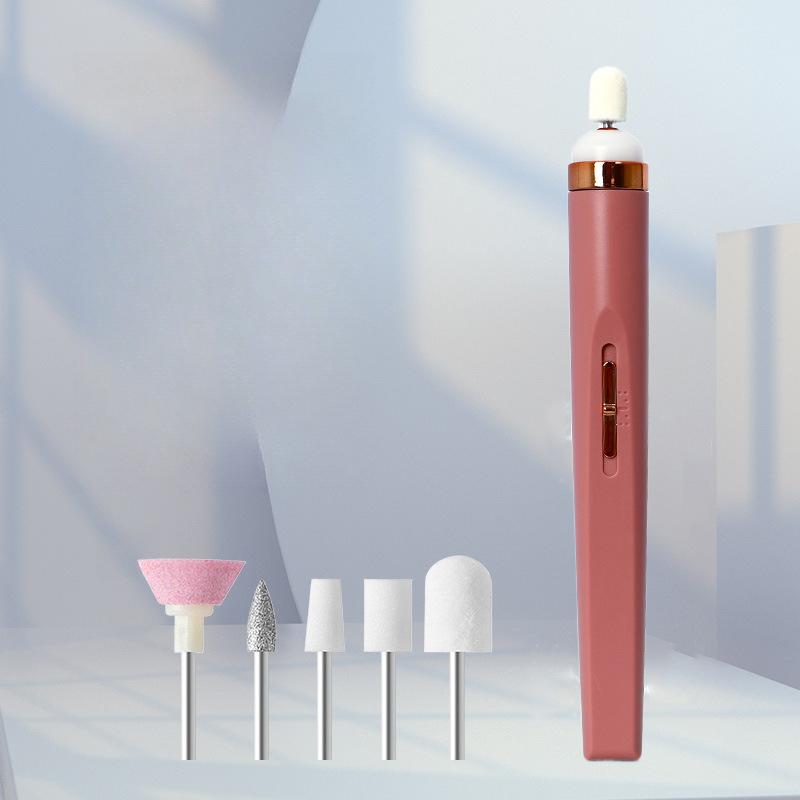 

Электрический маникюр для начинающих Домашний маникюрный станок для начинающих Точный маникюрный станок с пятью головками Портативный бесшумный шлифовщик ногтей для удаления омертвевшей кожи