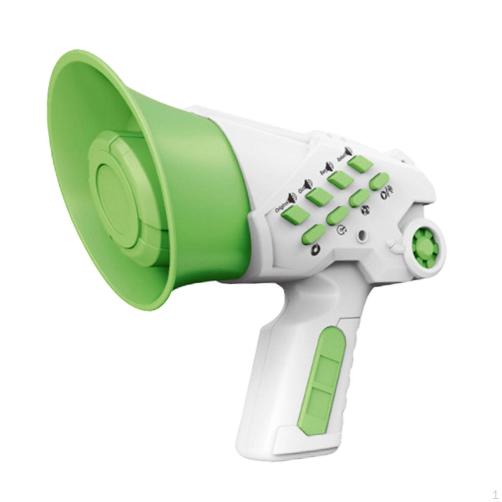 

Voice Changer Toy Kids Bullhorn Funny Handheld 4 Voices Modes Portable Speaker Amplifier світло-зелений колір