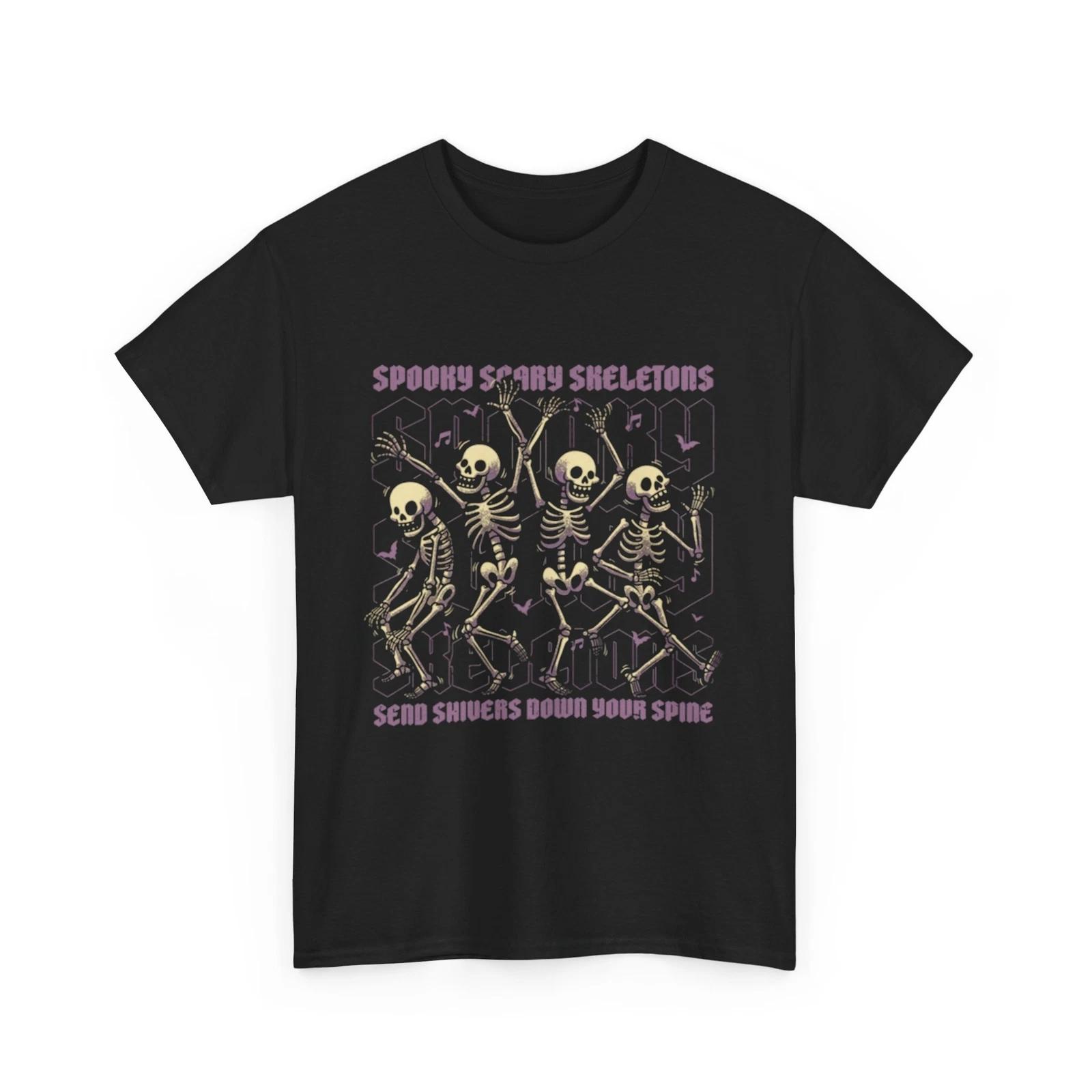 Spooky Scary Skeletons T-Shirt 2XL