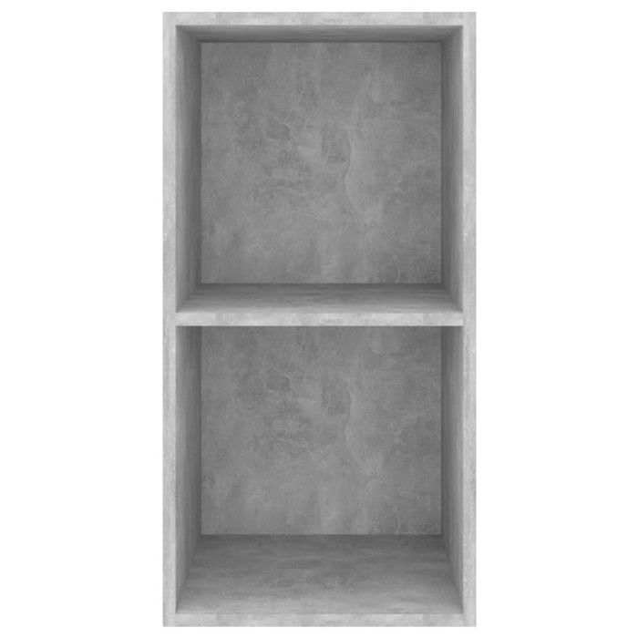 VidaXL Meuble TV mural Gris béton 37x37x72 cm Bois d’ingénierie 805475