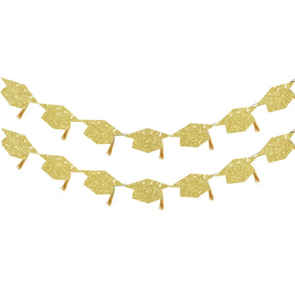 2Pcs with Tassels Graduation Party Banner Graduation Party Hanging Decorations Graduation Party