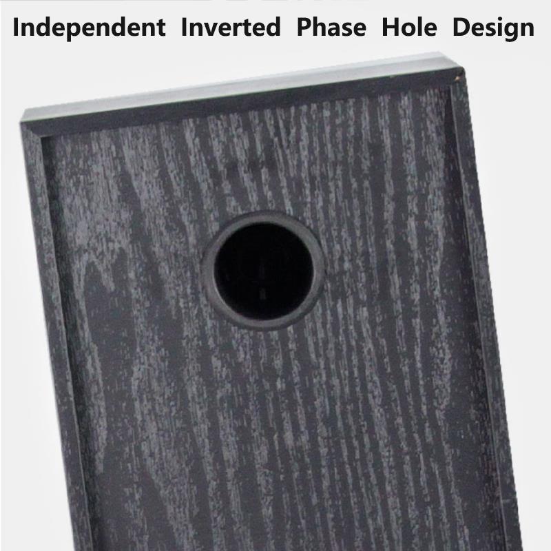 4 Inch Subwoofer Speaker HiFi Passive Bookshelf Speaker Three-Way Surround Sound Speaker Sound Box 60W Power Speaker A Pair