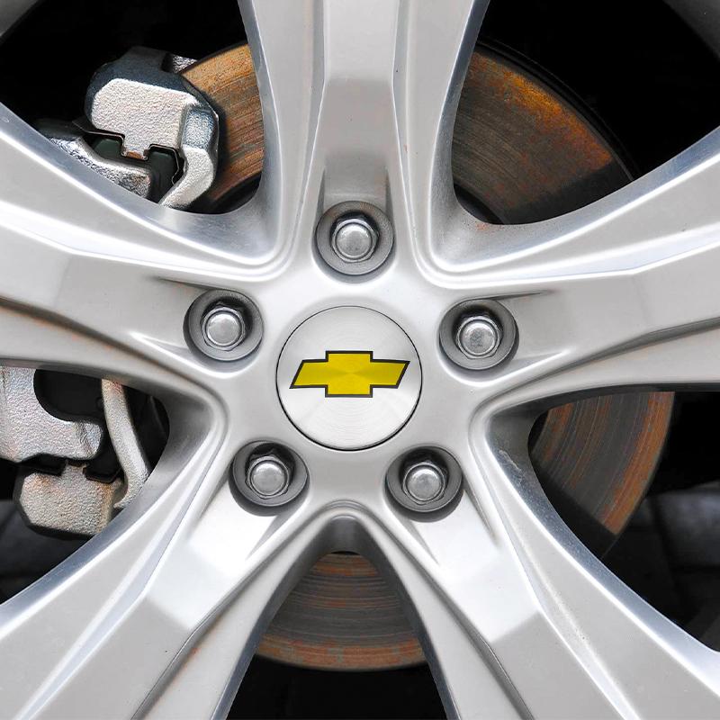 4pcs 3D For Chevrolet 56mm 60mm Car emblem Wheel hub Center Cap Badge covers sticker Decals Styling accessories