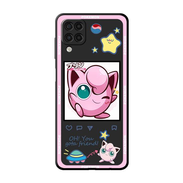 

Чехол с изображением покемона Пикачу для Samsung Galaxy A52 A12 A32 A51 A21s A71 A13 A53 A22 A31 A72 A03 A02s A41, черный чехол для телефона Samsung A53 5G