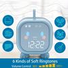 Fun Dragon-shaped Alarm Clock, Blue, Smart Timer for Kids.