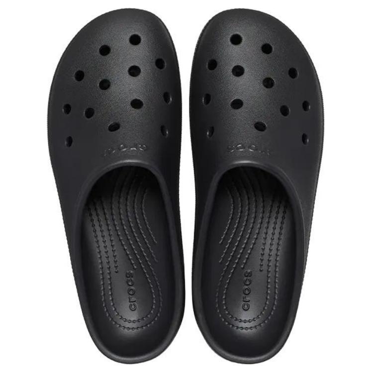 Crocs Zuecos Simples de Moda Calzado de Mujer Negro 211139-001