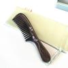 Tan Mujiang Lacquer Art Ebony Wood Wide-Tooth Comb Gift Set