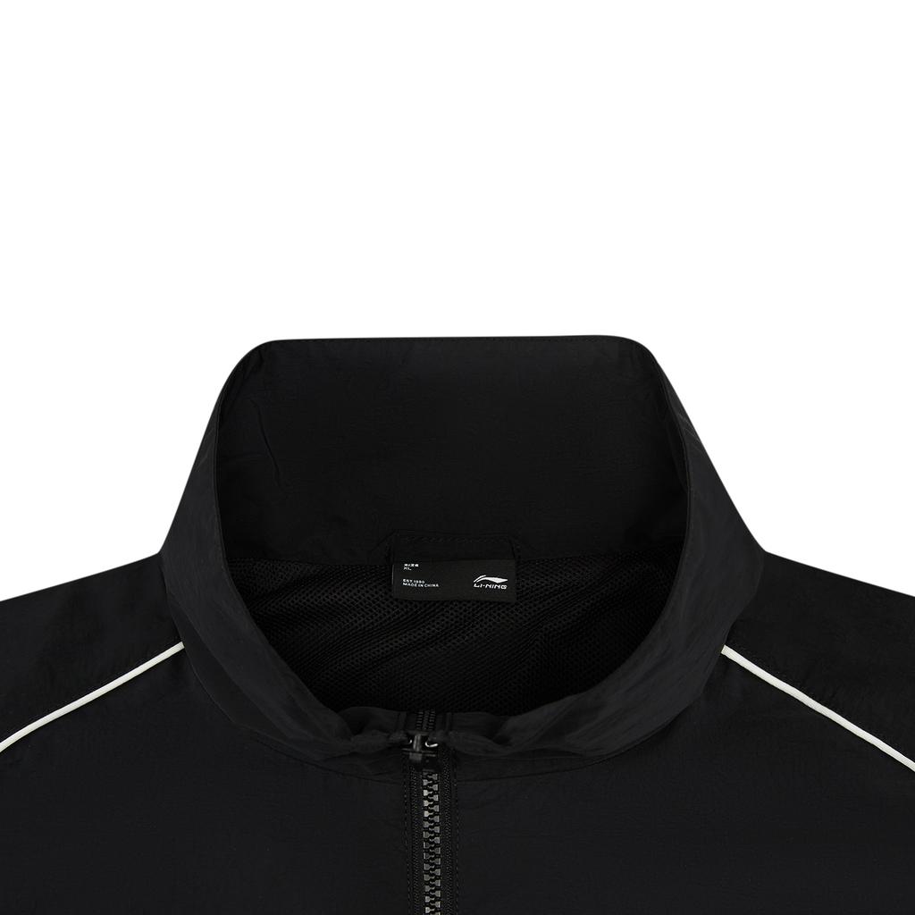 Li Ning Seria Stylu Życia Sportowego Kurtka Casualowa z Kołnierzem Stojącym z Logo dla Par Kurtki Unisex AJDW085-1