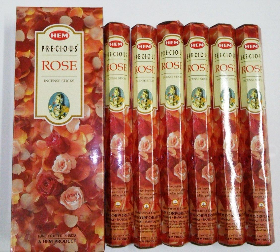 

HEM Incense Sticks Hexa Pack Precious Rose Scent 6 Packs (20 Sticks x 6 Boxes) [Item] ROSE