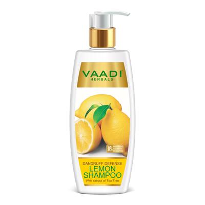 Dandruff Defense Lemon Shampoo with Tea Tree Extract for Scalp Care 350ml