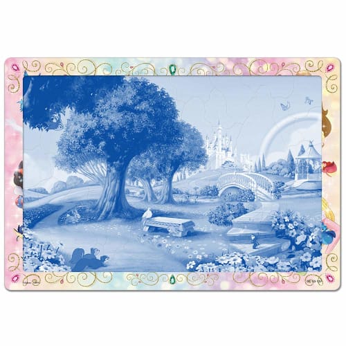 Tenyo Child Puzzle Disney Disney Princess Let's Pretend To Be a Princess! 55 Piece Puzzle for Children Silhouette Series DC-55-157 Antibacterial Coat