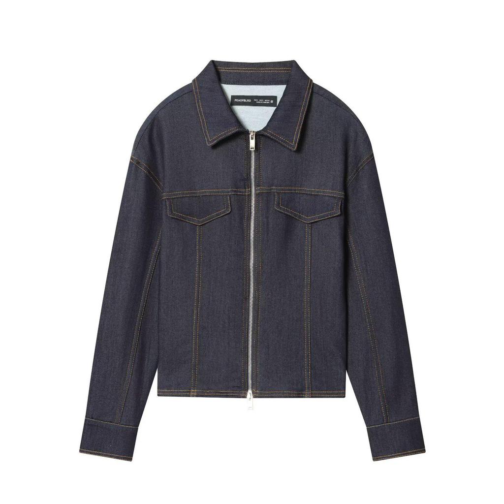 Fall European & American Slim Fit Denim Jacket and Mid-Waist Jeans Set