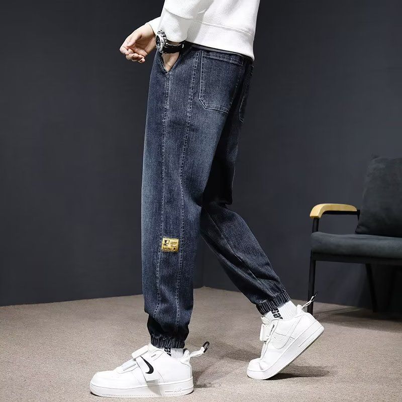 Джинсы JYL мужские Американский Винтаж Многокарманные Укороченные Летние Новые С Буквой Уличные Джинсовые Брюки XL