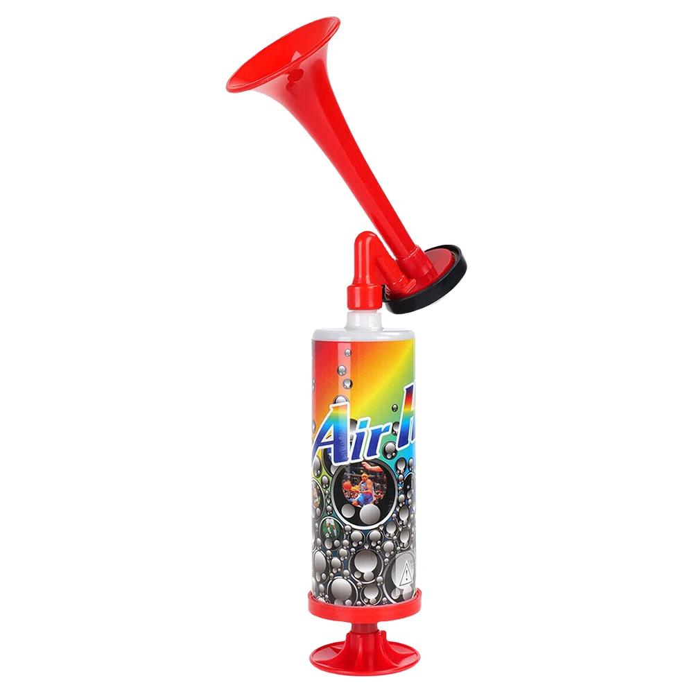 Portable Soccer Air Cheering Horn Handheld Loud Voice Cheering Horn Reusable Air Pressure Trumpets Football Championship Fanfare