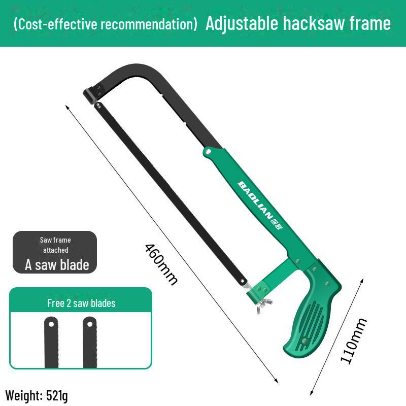 Baolian Multipurpose Handheld Hacksaw for Wood and Metal Cutting