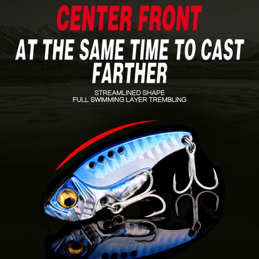 Winter Metal VIB Spinner Spoon Fishing Lure 3g 7g 10g 15g 20g Jigs Vibration Artificial Baits Trout Bass Lures Pesca Tackle