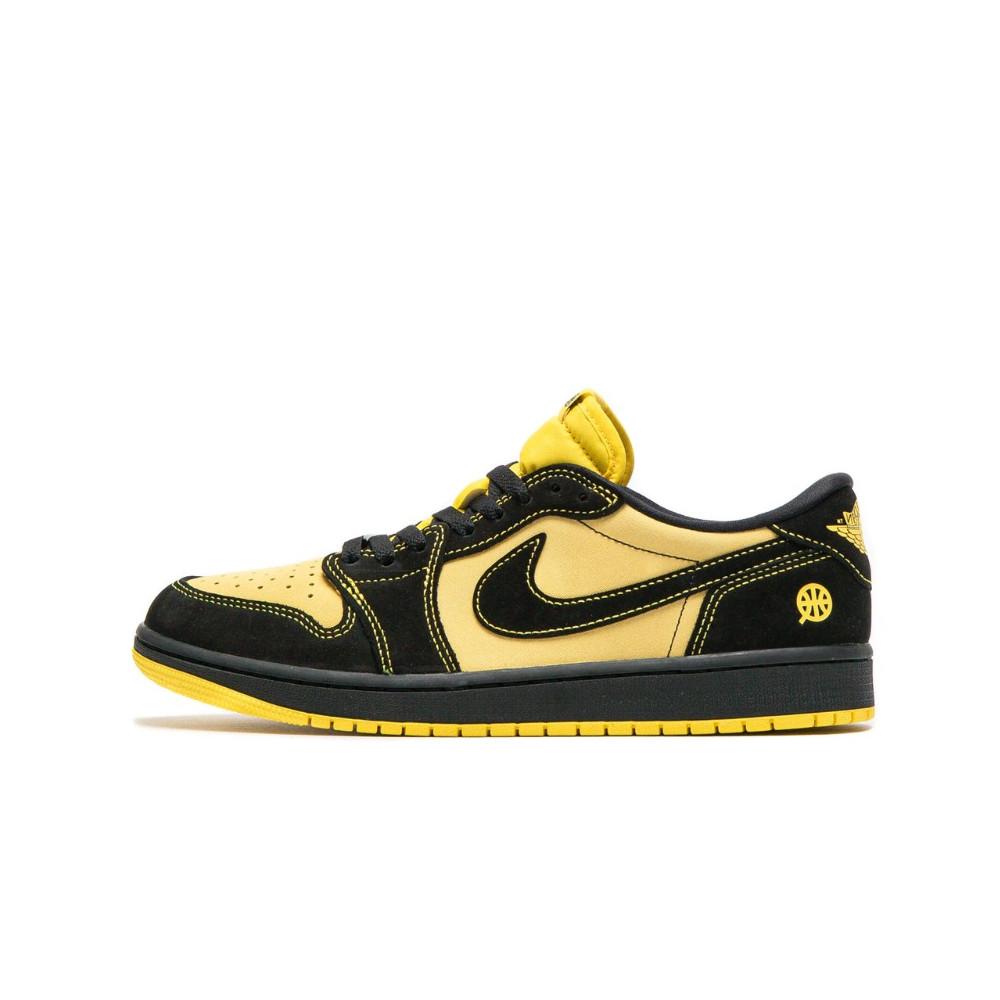 Air Jordan 1 Retro Low OG Quai 54 Black Tour Yellow Red