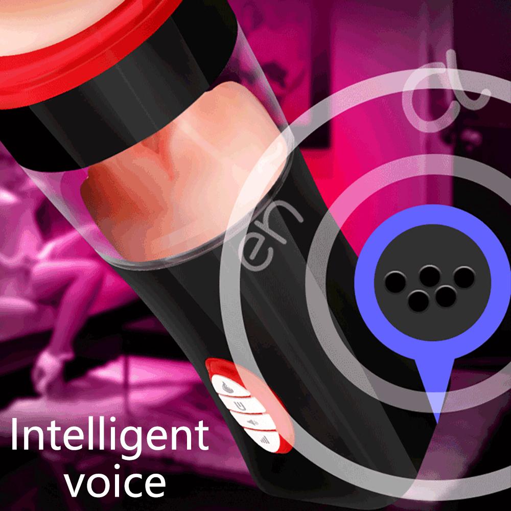 Automatic Blowjob Male Masturbators For Men Real Adult Goods 18 Sucking Machine Men's Silicone Vagina Doll Sexy Masturbation Toy