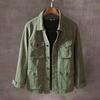 Men's Washable Multi-Pocket Casual Jacket - Loose Fit, Japanese Style, Spring/Autumn