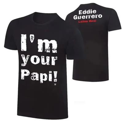2025 New Summer Tee T Shirt for Men Eddie Guerrero Male Fashion Cotton Print Ovsesize T Shirt Casual Unisex Short Sleeve Tops