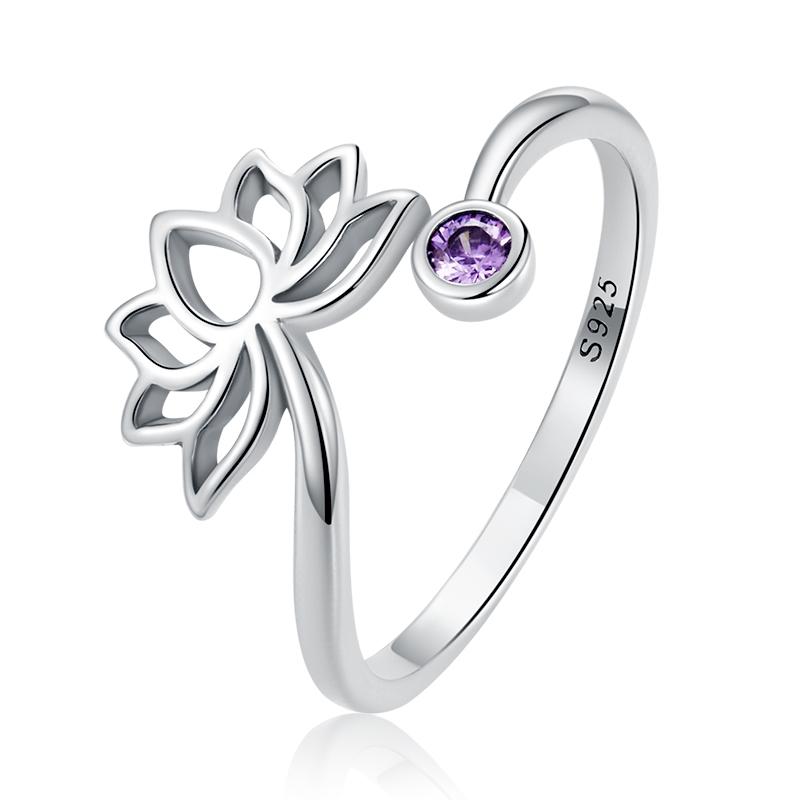 WOSTU 925 Silver Pet Cat Stackable Opening Ring For Women Snake Dog Adjustable Rings Fine Jewelry Party Birthday Gift