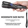 USB Rechargeable Flashlight IPX4 Waterproof Multi-Modes Electric Torch for Hiking Cycling Camping