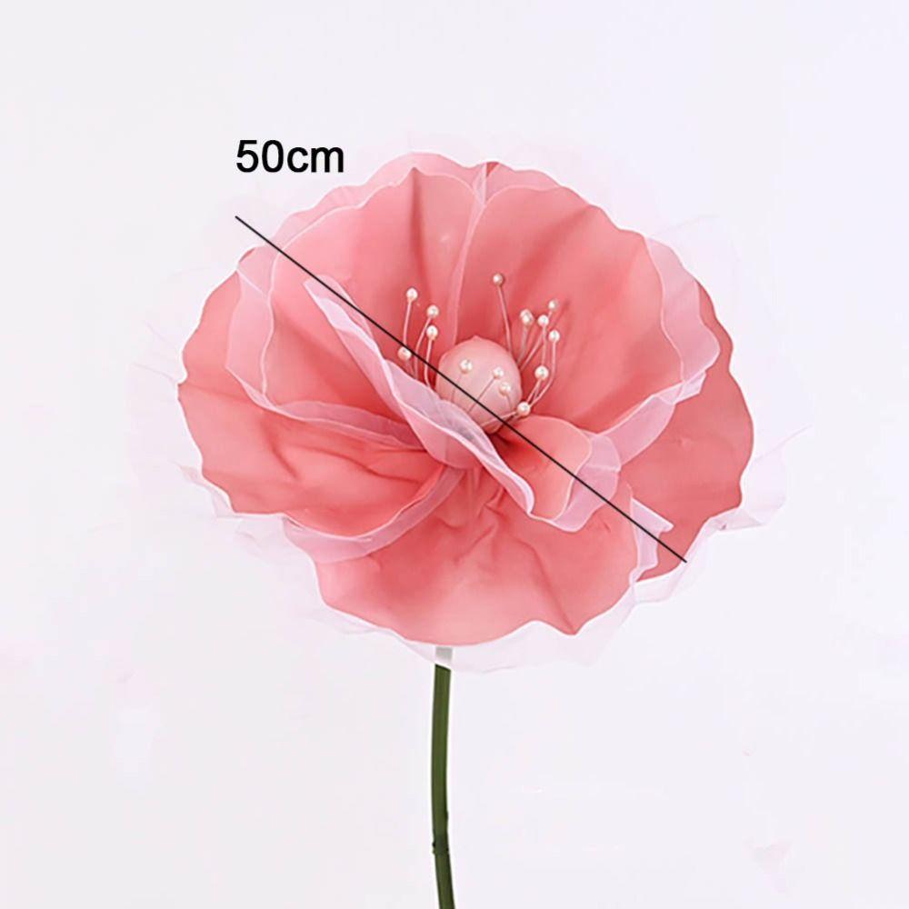 Fashion 50cm Wedding Road Flower Large Flower DIY Photography Props Simulation Reusable Flower Branch Garden