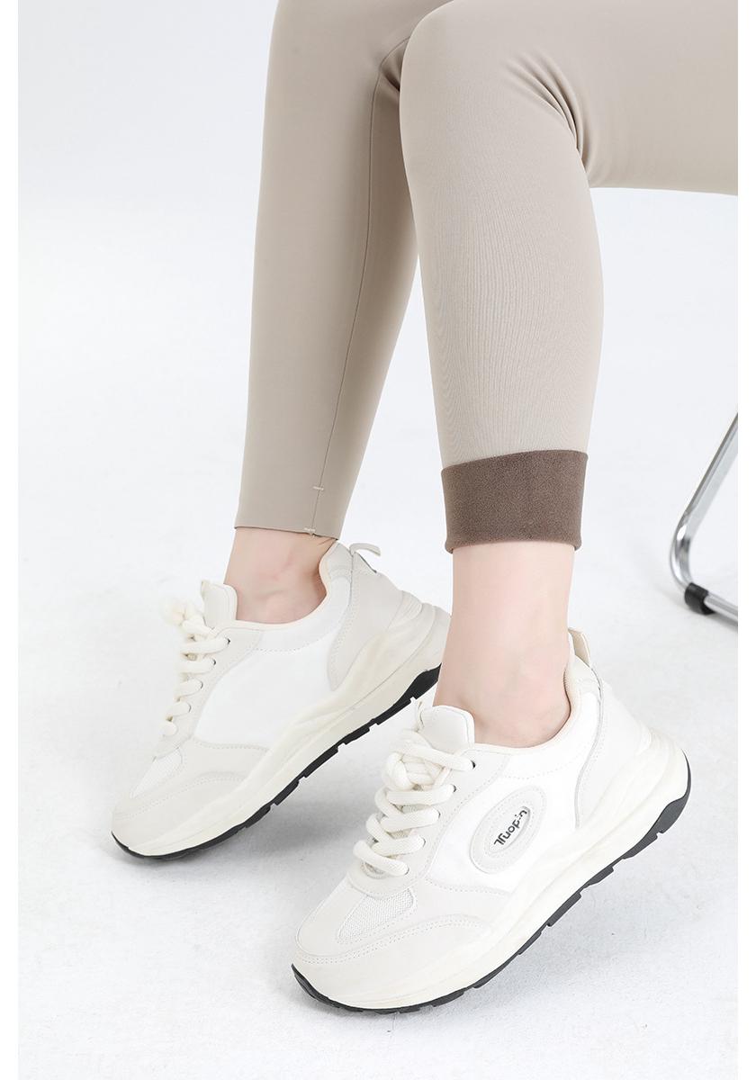 

Women s High Waist Elastic Velvet-Lined Knitted Leggings - Warm, Slimming, Autumn Cotton Pants S