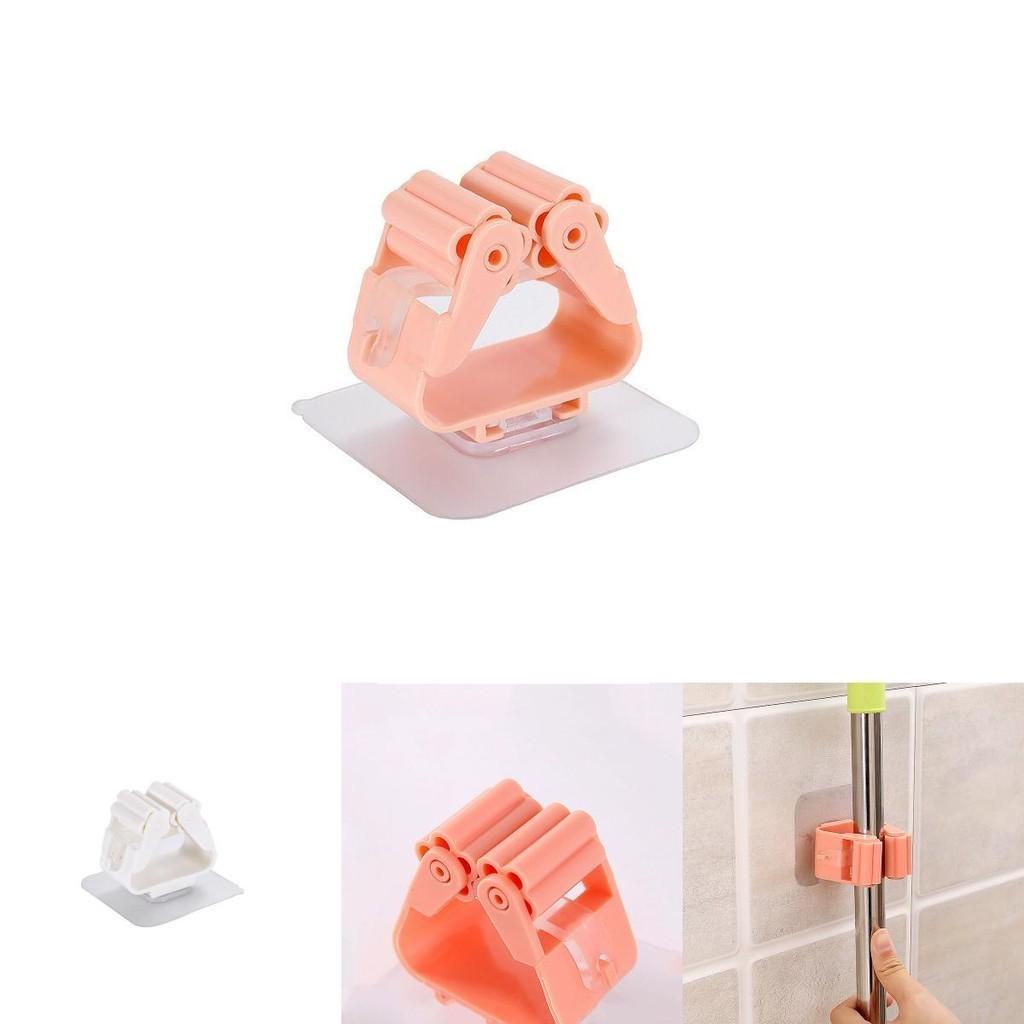 Functional Wall Mounted Mop Organizer Holder Featuring Space-saving Broom Hanger Design