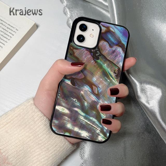 Abalone Sea Texture soft Phone Case Cover For iPhone 17 Air 16 15 14 plus 12 13 pro max coque Shell Fundas