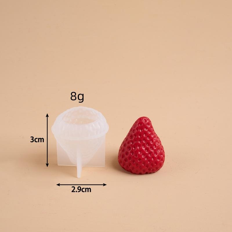 

3D Strawberry Aromatherapy Candle Silicone Mold DIY Handmade Romantic Scented for Valentine s Day Party Home Decor Birthday Gift