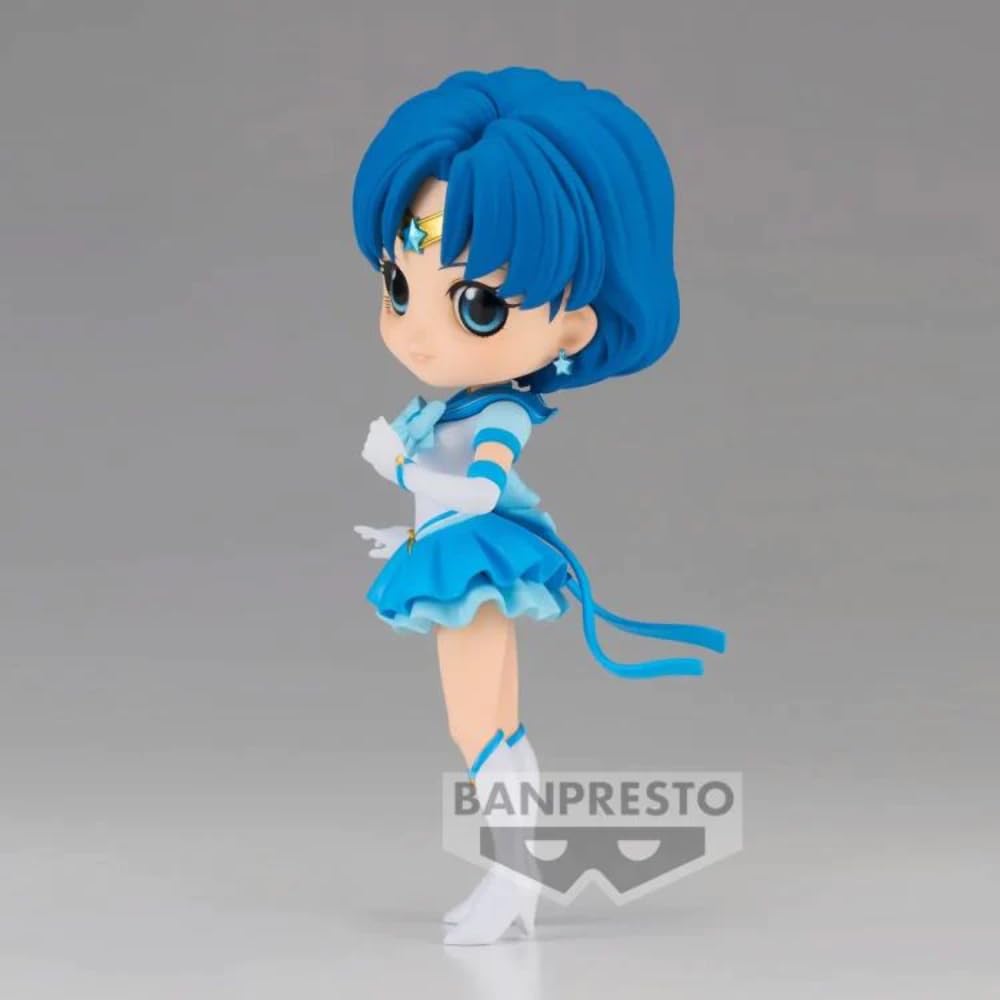 Banpresto Pretty Guardian Sailor Moon Cosmos the Movie Eternal Sailor Mercury Bandai Spirits Q Posuke Figure (ver.B)