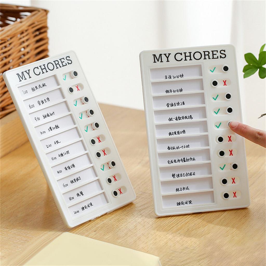 Kids Daily Routine Chart For Children Daily Chore Chart Educational Visual Schedule Board 12x20cm for Task Management
