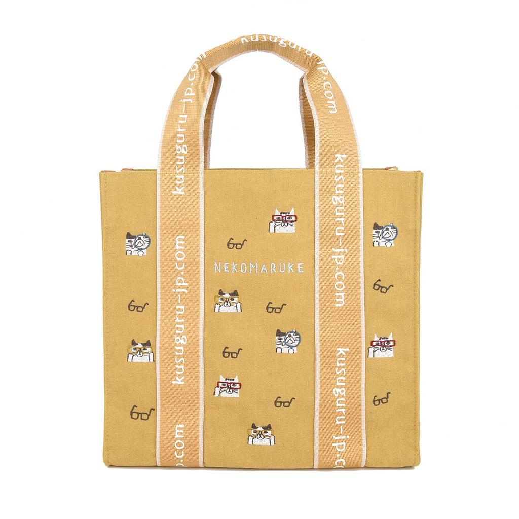 Kusguru Japan Mini Square Bag, Cat-Shaped Mini Square Bag, Women's, 247510, Mustard