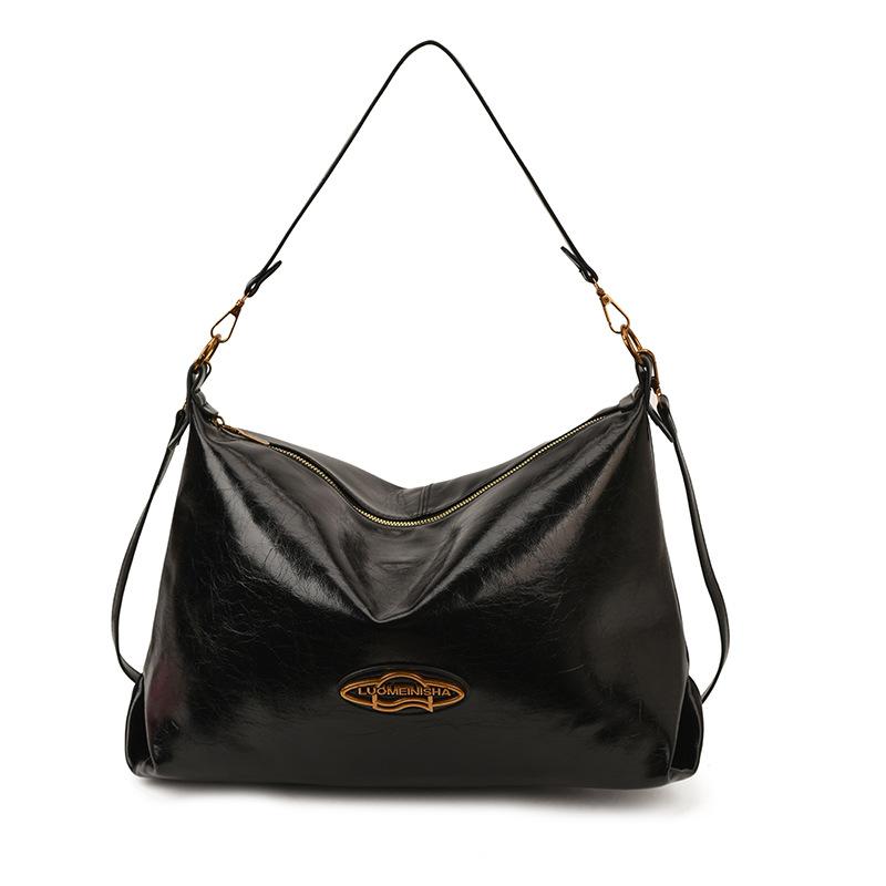 Tote Bag Women's Large Capacity 2025 New Trendy Fashion Simple Retro Design Going Out Commuting Shoulder Bag Messenger Bag