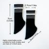 1/4 BJD Fashion Casual Knit Sports Short Socks Black White Striped Socks for 40cm SD/DD Jointed Doll Accessories