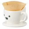 SANART Cute Tableware [Polar Bear] Coffee Dripper Diameter 13.5cm White SAN2542-1