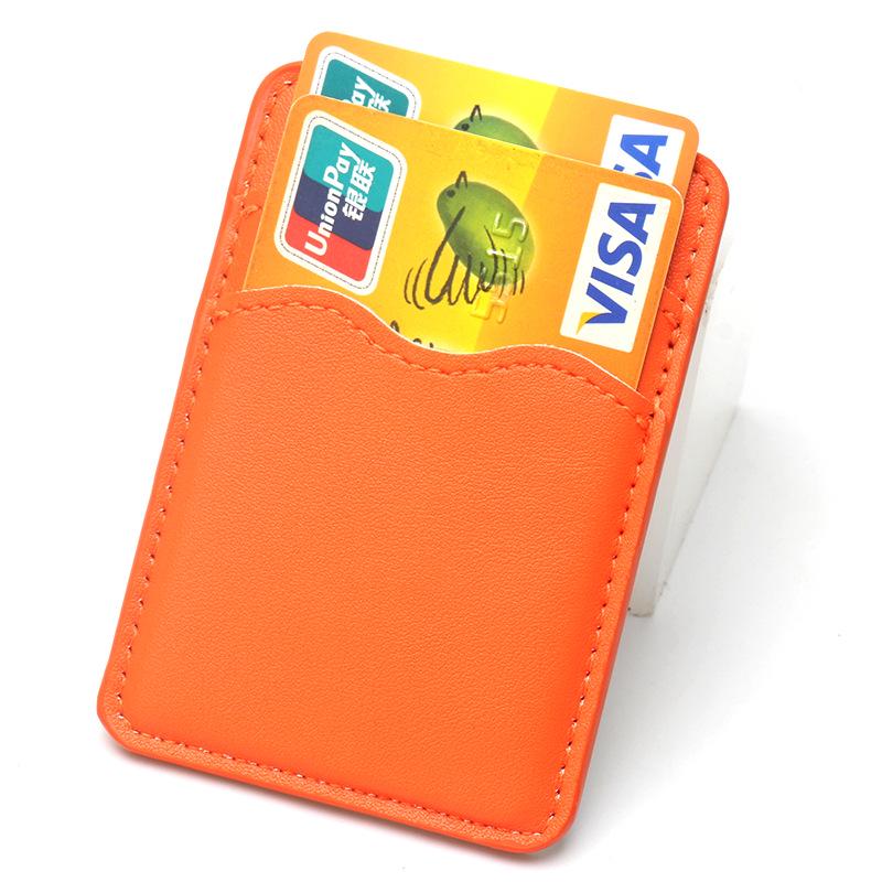 Thin Mobile Phone Card Holder: Holds 2 Cards, Adhesive Back, Business Card Case, Custom Logo Printing