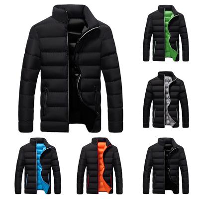 Casual quente gola fina inverno zip casaco outwear jaqueta blusa superior