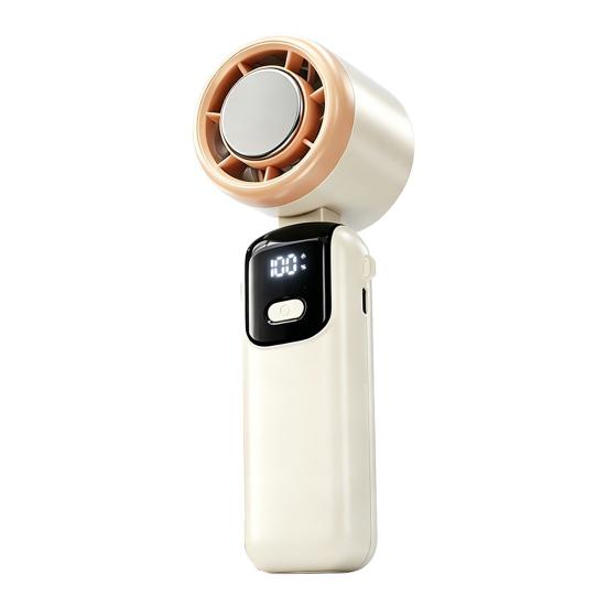 Portable Rechargeable Cooling Fan Folding Mini Desktop with LED Light Fan Adjustable Wind Speed