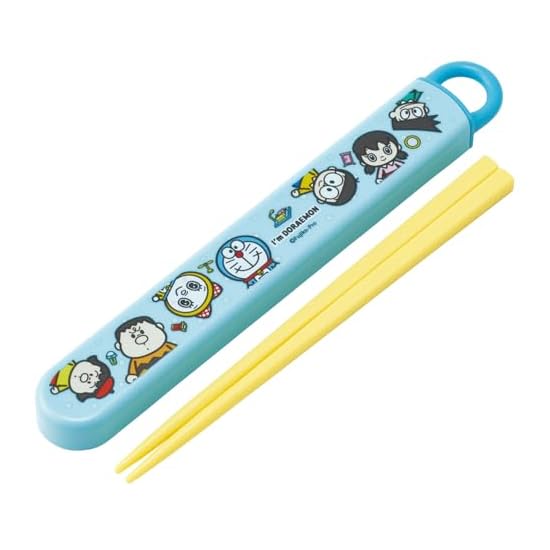 Skater Chopsticks and Chopstick Case Set for Kids, Lunch Box, 16.5cm, Made in Japan, Dishwasher Safe